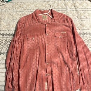 lucky brand button down shirt western